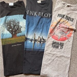 Vtg Pink Floyd tee bundle-size Large